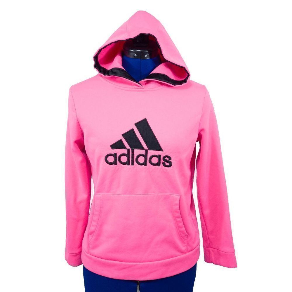 Adidas Pink Childs Hoodie Large 14/16